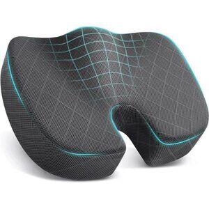 Seat Cushion - Memory Foam Cushion for Office Chair, Car Seat